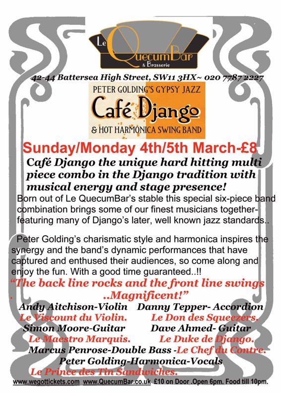 Le Quecumbar - Cafe Django Poster